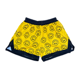 PM "Black Smiley" Yellow Shorts